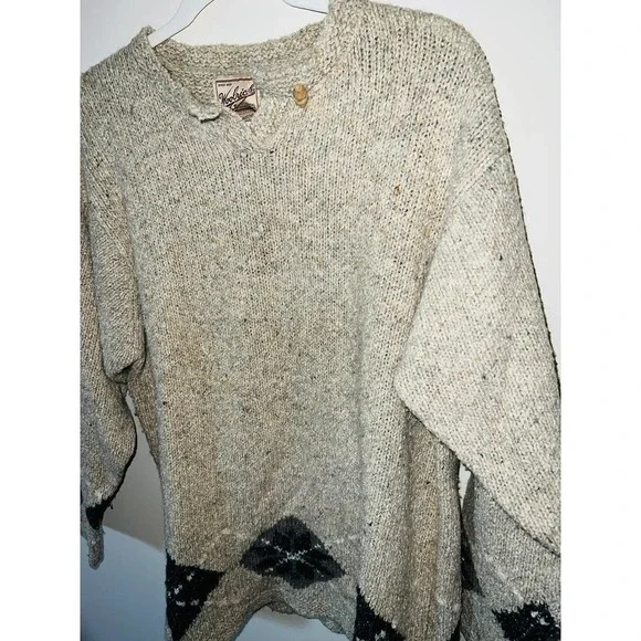 Woolrich Cream Patterned Sweater